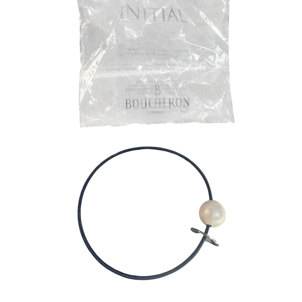 Boucheron Blue Bracelet with Faux Pearl Accent
